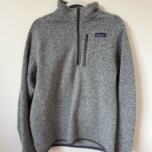 Patagonia Men's Zip-Up Gray Sweater